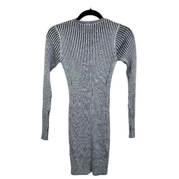 Express Midi Sweater Knit Vertical Stripes Dress NWOT - Picture 8 of 14